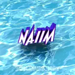 naiim in Water style - 3D name wallpaper