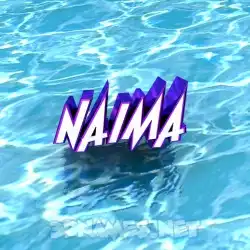 naima in Water style - 3D name wallpaper