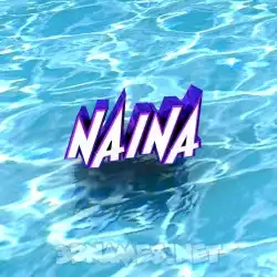 naina in Water style - 3D name wallpaper