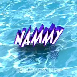 nammy in Water style - 3D name wallpaper