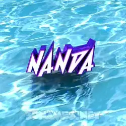 nanda in Water style - 3D name wallpaper