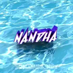 nandha in Water style - 3D name wallpaper