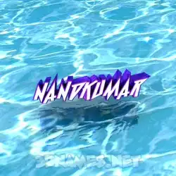 nandkumar in Water style - 3D name wallpaper