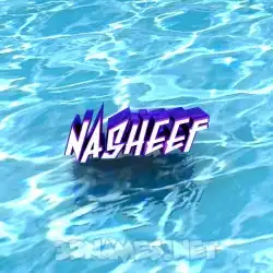 nasheef in Water style - 3D name wallpaper