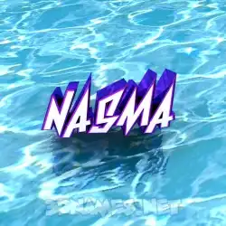 nasma in Water style - 3D name wallpaper