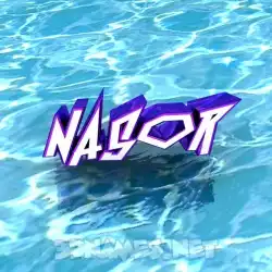 nasor in Water style - 3D name wallpaper