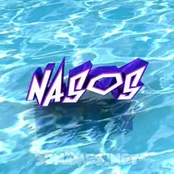 nasos in Water style - 3D name wallpaper