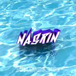 nasrin in Water style - 3D name wallpaper