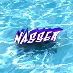 nasser in Water style - 3D name wallpaper