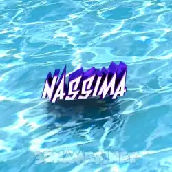 nassima in Water style - 3D name wallpaper
