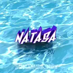 natasa in Water style - 3D name wallpaper