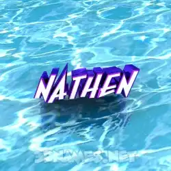 nathen in Water style - 3D name wallpaper