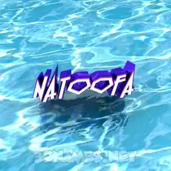 natoofa in Water style - 3D name wallpaper