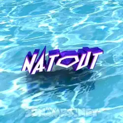 natout in Water style - 3D name wallpaper