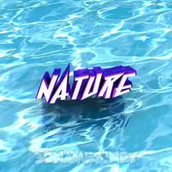 nature in Water style - 3D name wallpaper
