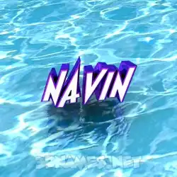 navin in Water style - 3D name wallpaper