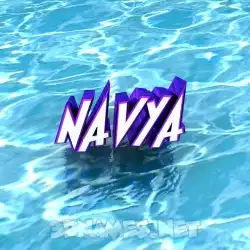 navya in Water style - 3D name wallpaper