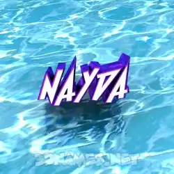 nayda in Water style - 3D name wallpaper