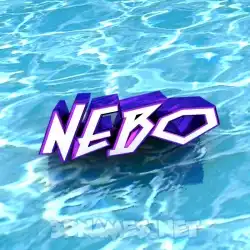 nebo in Water style - 3D name wallpaper