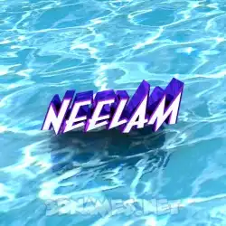 neelam in Water style - 3D name wallpaper