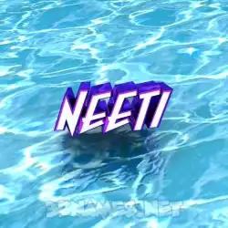 neeti in Water style - 3D name wallpaper