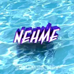 nehme in Water style - 3D name wallpaper