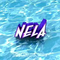 nela in Water style - 3D name wallpaper