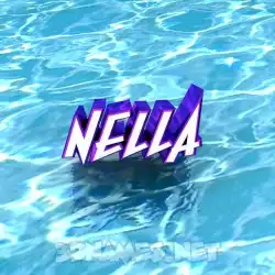 nella in Water style - 3D name wallpaper