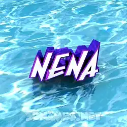 nena in Water style - 3D name wallpaper