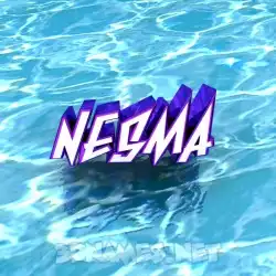 nesma in Water style - 3D name wallpaper