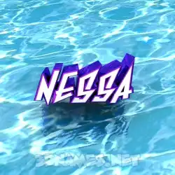 nessa in Water style - 3D name wallpaper