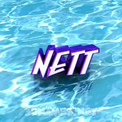 nett in Water style - 3D name wallpaper