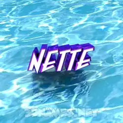 nette in Water style - 3D name wallpaper