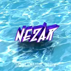 nezar in Water style - 3D name wallpaper