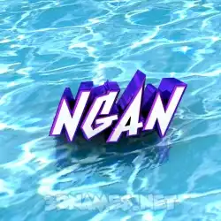 ngan in Water style - 3D name wallpaper