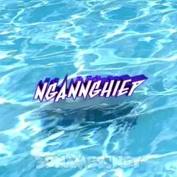 ngannghiep in Water style - 3D name wallpaper