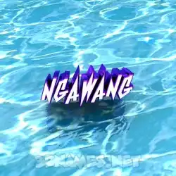 ngawang in Water style - 3D name wallpaper