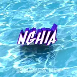 nghia in Water style - 3D name wallpaper