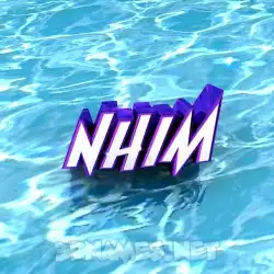 nhim in Water style - 3D name wallpaper