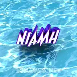 niamh in Water style - 3D name wallpaper