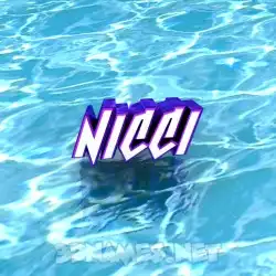 nicci in Water style - 3D name wallpaper