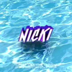 nicki in Water style - 3D name wallpaper