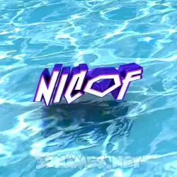 nicof in Water style - 3D name wallpaper