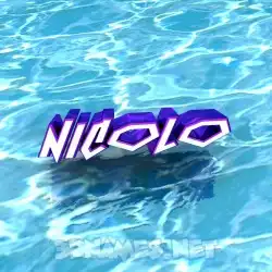 nicolo in Water style - 3D name wallpaper