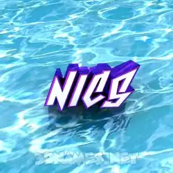 nics in Water style - 3D name wallpaper