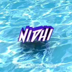nidhi in Water style - 3D name wallpaper