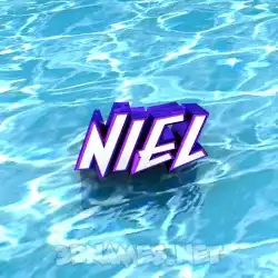 niel in Water style - 3D name wallpaper