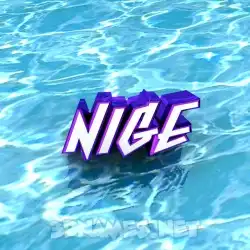nige in Water style - 3D name wallpaper
