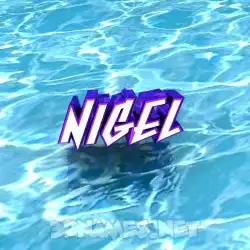 nigel in Water style - 3D name wallpaper