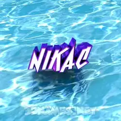 nikac in Water style - 3D name wallpaper